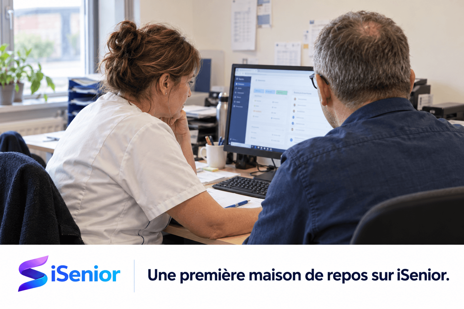 Visuel d’illustration : une équipe au travail dans un bureau de soins